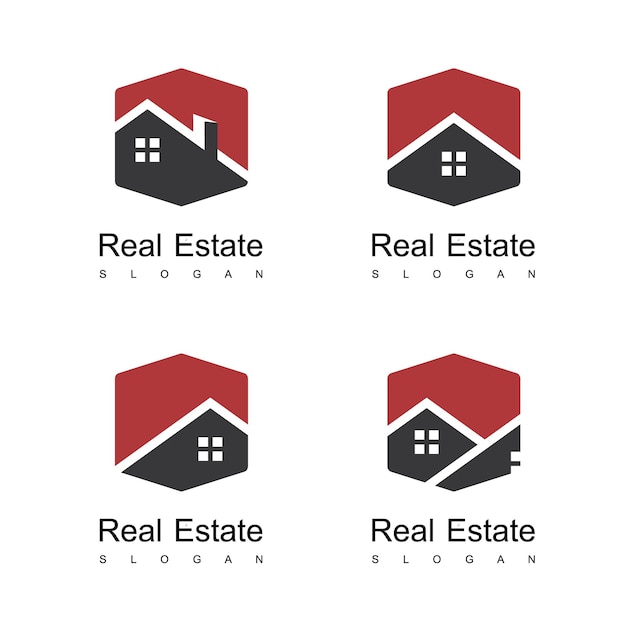 Modelo de logotipo da rel estate