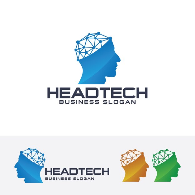 Modelo de logotipo da tech tech