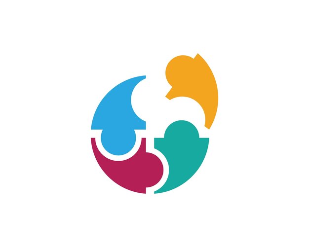 Modelo de logotipo de adopção e cuidados comunitários