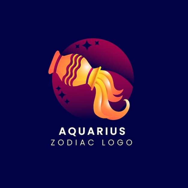 Modelo de logotipo de aquário