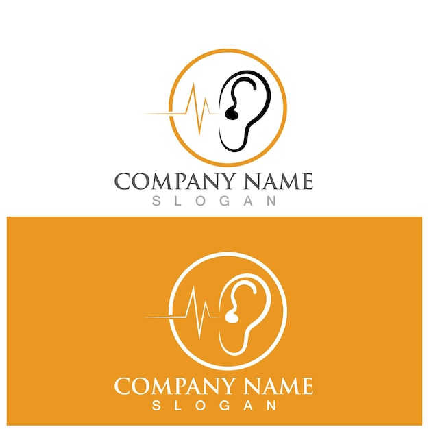 Modelo de Logotipo de Audição
