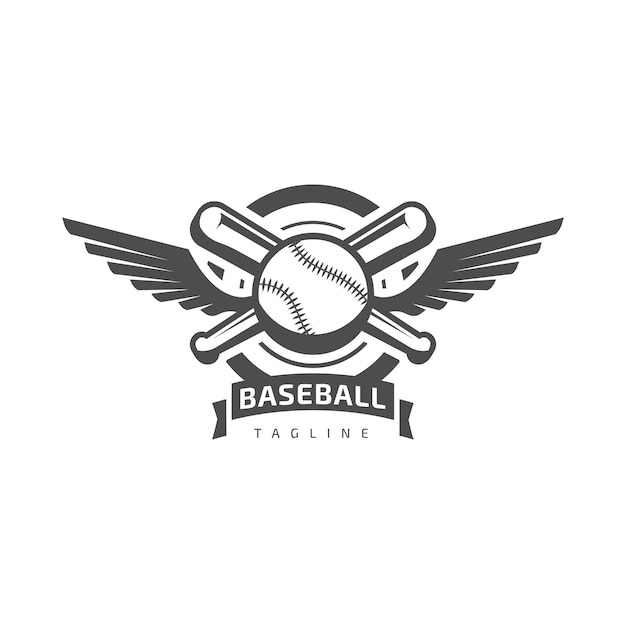 Modelo de logotipo de beisebol