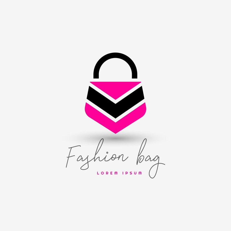Vetor modelo de logotipo de bolsa de moda