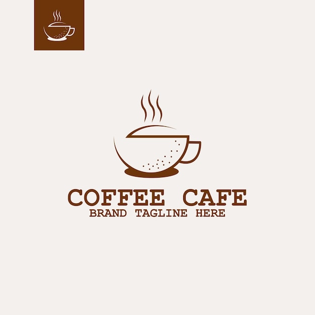 Modelo de logotipo de café com letra S, bebidas quentes, chá, comida e bebida