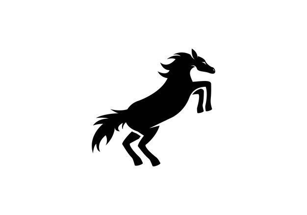 Modelo de logotipo de cavalo