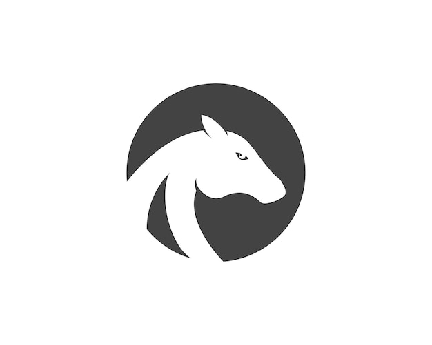 Modelo de logotipo de cavalo