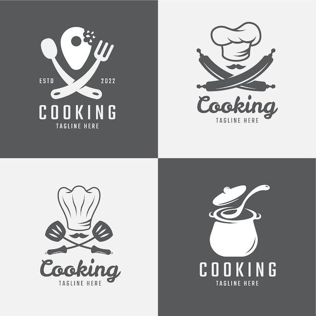 Modelo de logotipo de cozinha