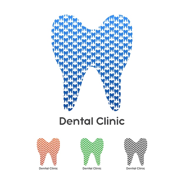 Modelo de logotipo de dentista crianças vetor de logotipo do dentista