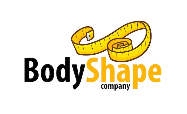 Modelo de logotipo de empresa com formato de corpo engraçado