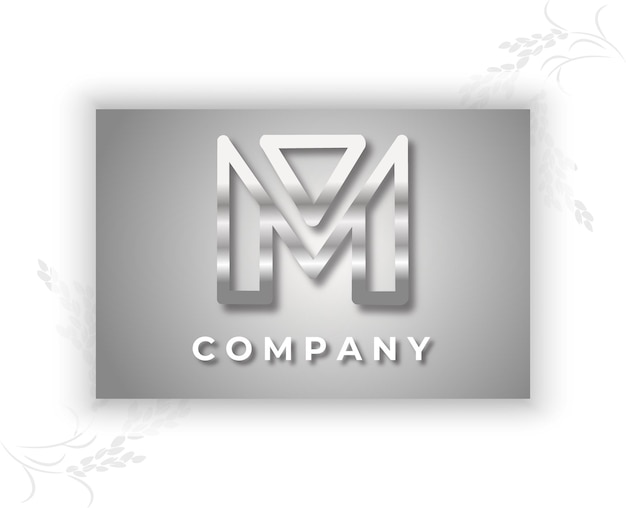 Modelo de logotipo de empresa de tipo minimalista