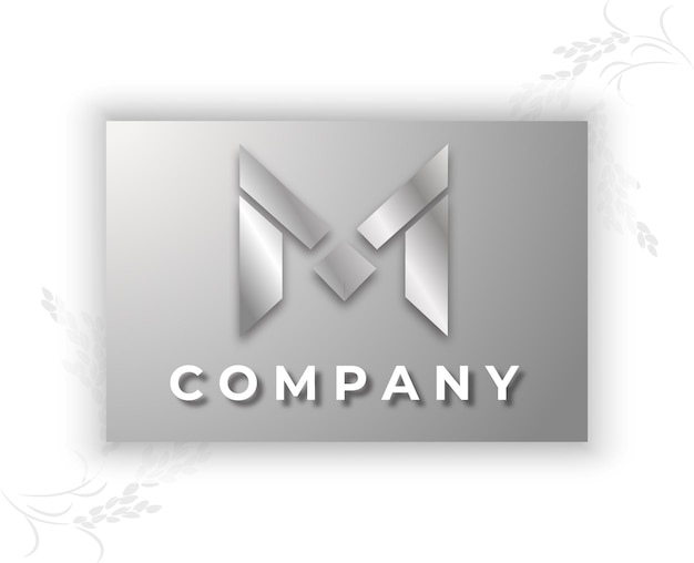 Modelo de logotipo de empresa de tipo minimalista
