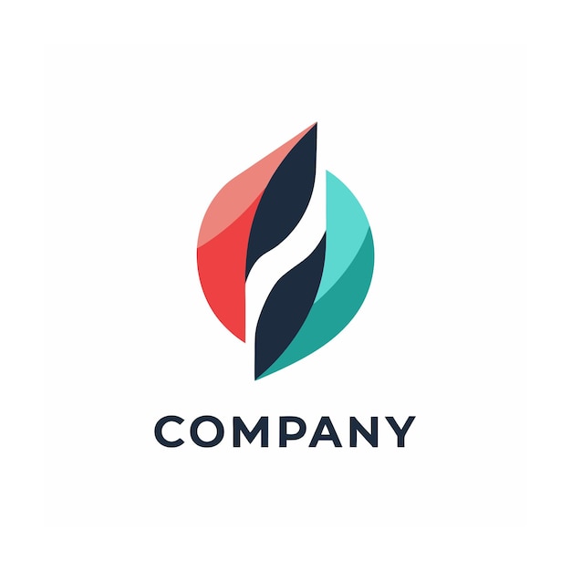 Modelo de logotipo de empresa minimalista