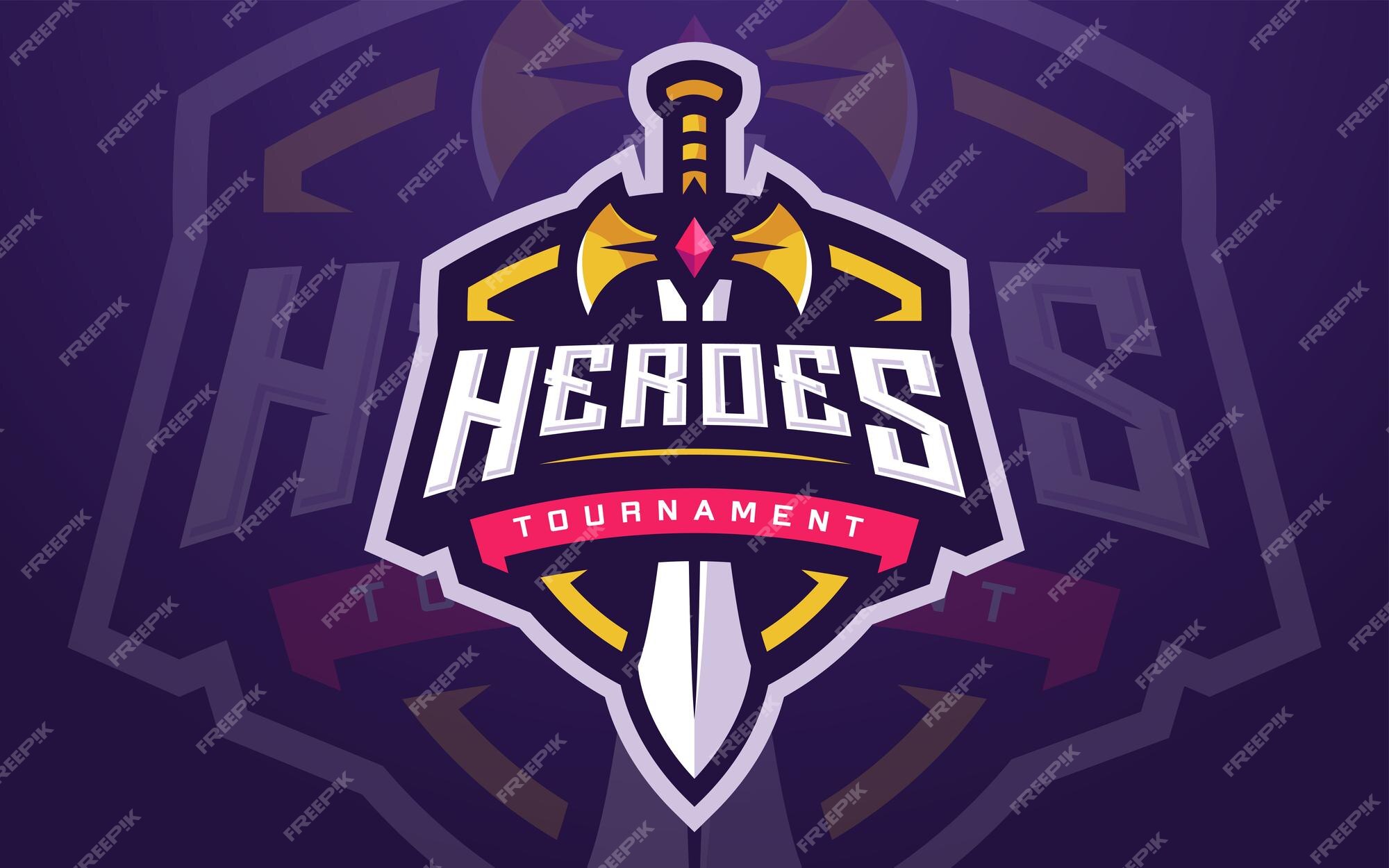 Modelo de logotipo de esports profissional para equipe de jogo ou torneio  de jogos