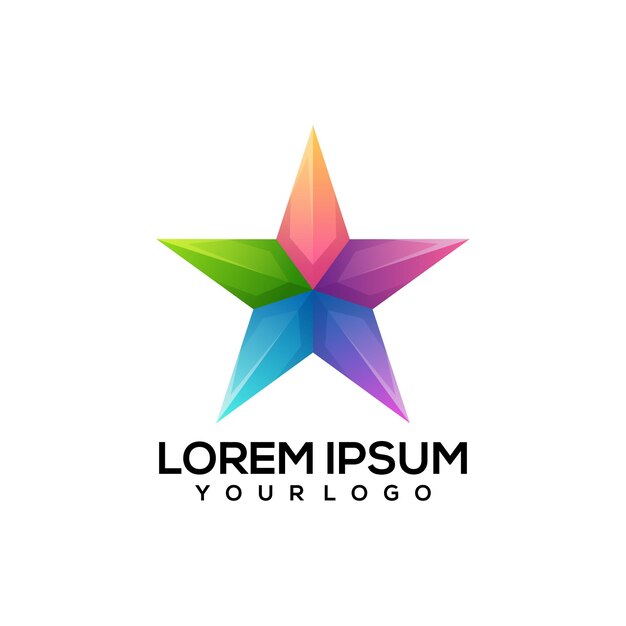 Modelo de logotipo de estrela