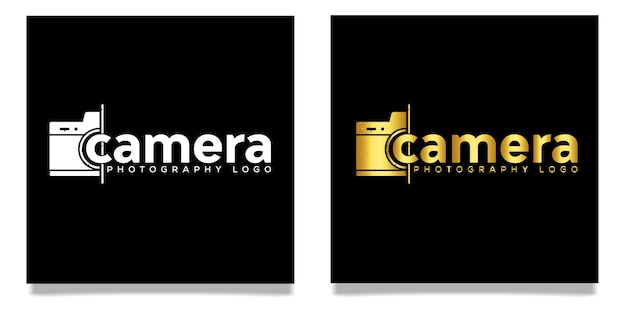 Vetor modelo de logotipo de estúdio de fotografia fotógrafo marca empresa de fotografia identidade corporativa