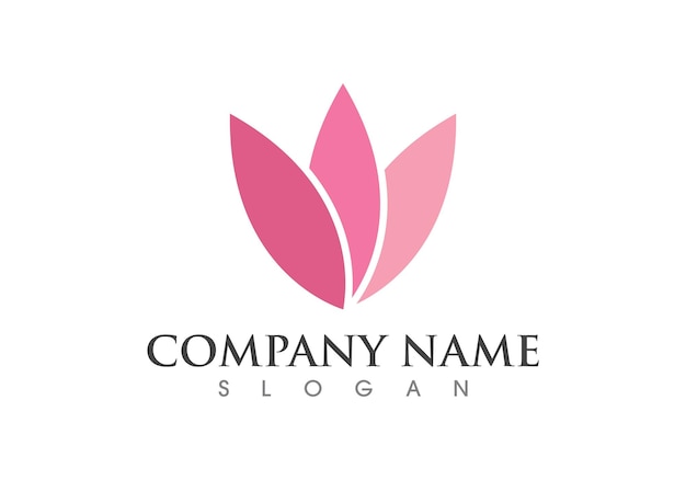 Modelo de logotipo de flores