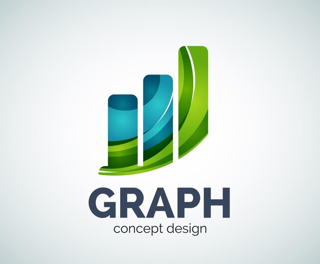 Vetor modelo de logotipo de gráfico