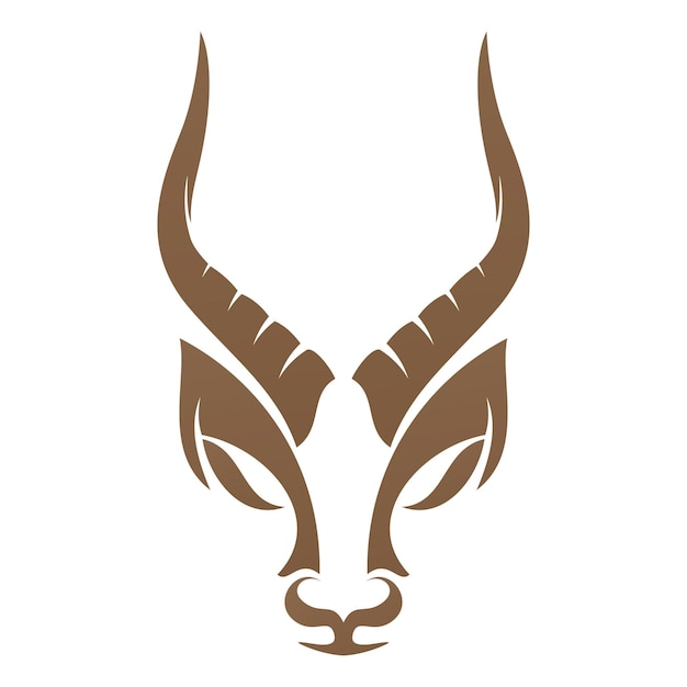 Vetor modelo de logotipo de ícone de design de ilustrações vetoriais de logotipo de antílope