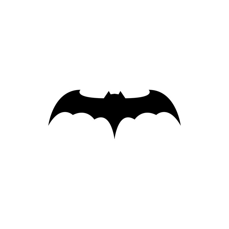 Vetor modelo de logotipo de ícone vetorial de ilustração de morcego