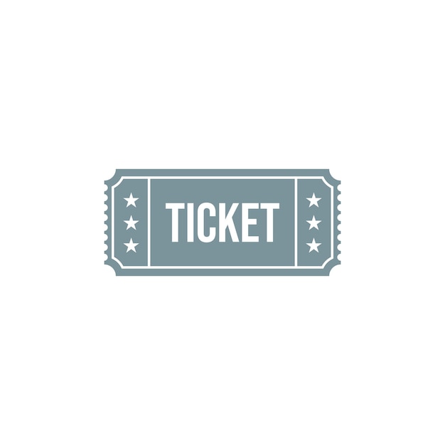 Modelo de logotipo de ilustração vetorial de ícone de ingresso