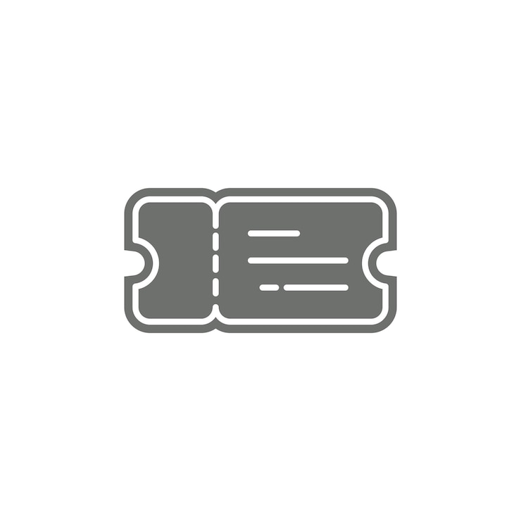 Vetor modelo de logotipo de ilustração vetorial de ícone de ingresso