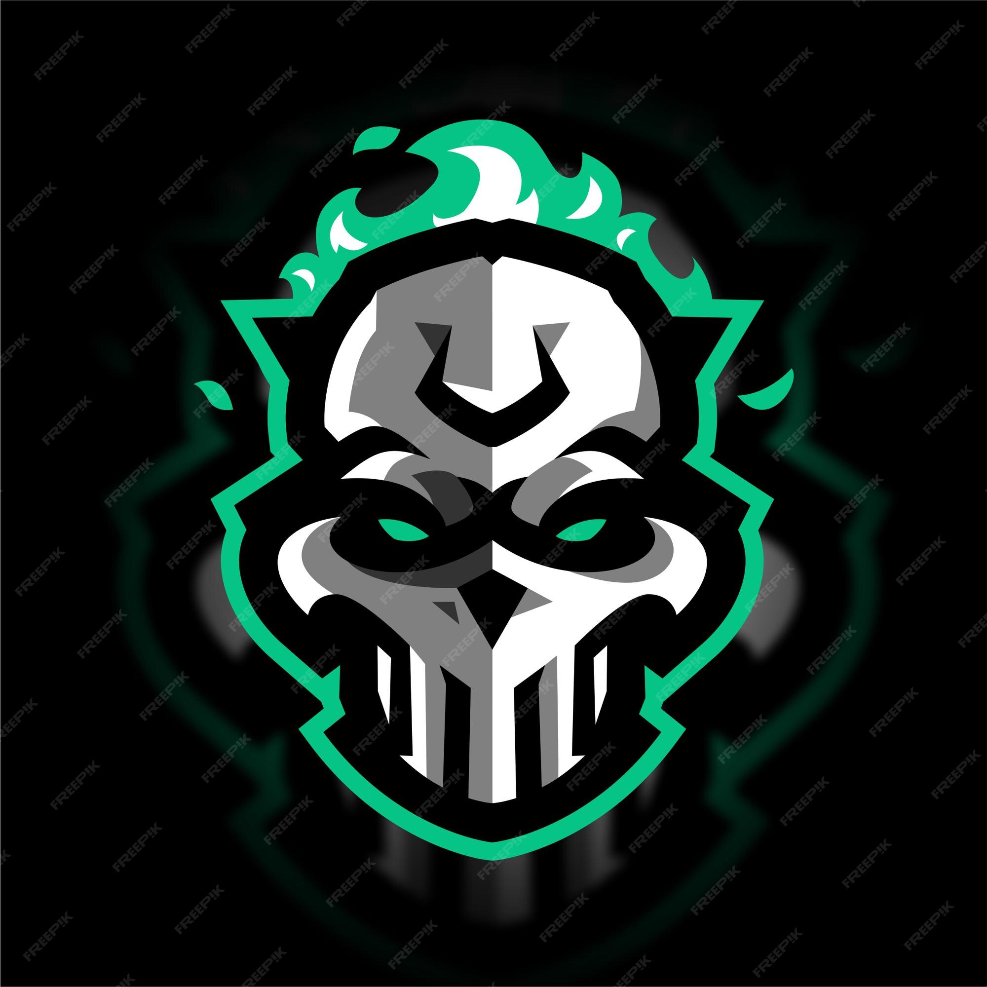 conjunto de design de logotipo de mascote de e-sport de personagem de  caveira jogo de música símbolo de caveira, coleção de ícones ilustração  vetorial equipe de jogos 17777290 Vetor no Vecteezy