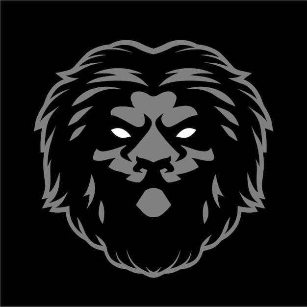 Modelo de logotipo de jogos de esporte e lion