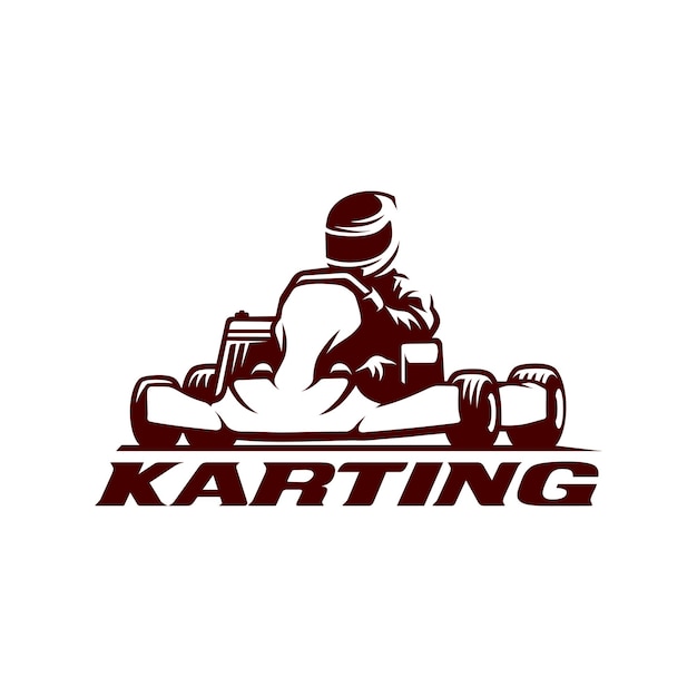 Modelo de logotipo de karting