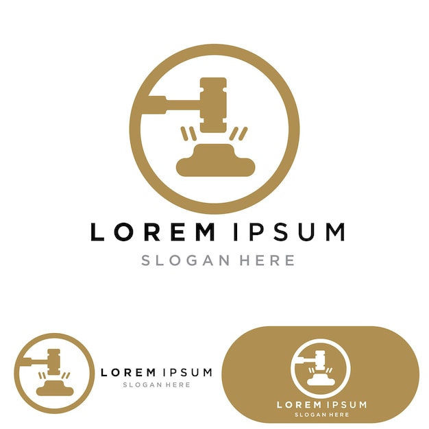 Modelo de logotipo de lei de justiça