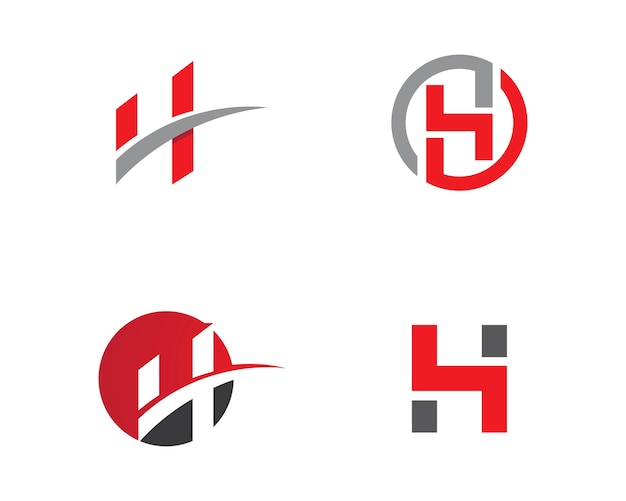 Modelo de logotipo de letra h