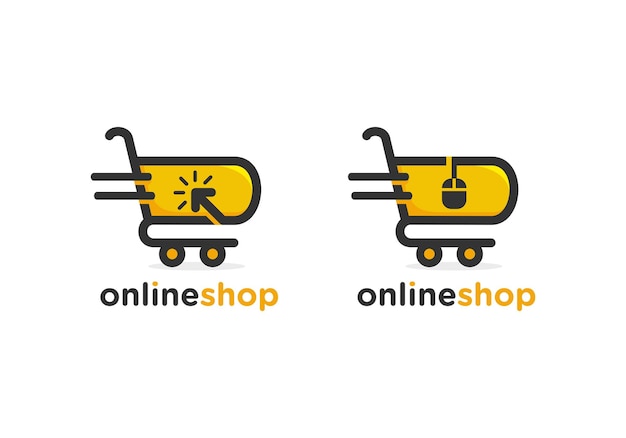 Modelo de logotipo de loja online