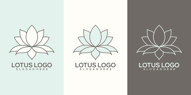 Modelo de logotipo de lótus