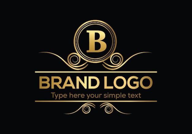 Vetor modelo de logotipo de luxo de letra inicial em arte vetorial para restaurante e outras ilustrações vetoriais