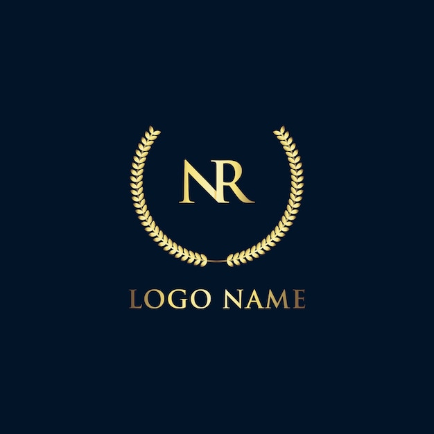 Modelo de logotipo de luxo