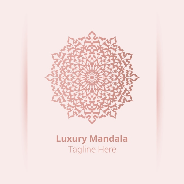 Modelo de logotipo de mandala de luxo