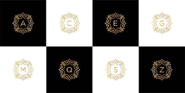 Modelo de logotipo de marca criativa de luxo