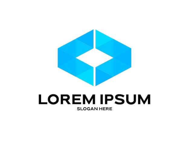 modelo de logotipo de marca de empresa premium