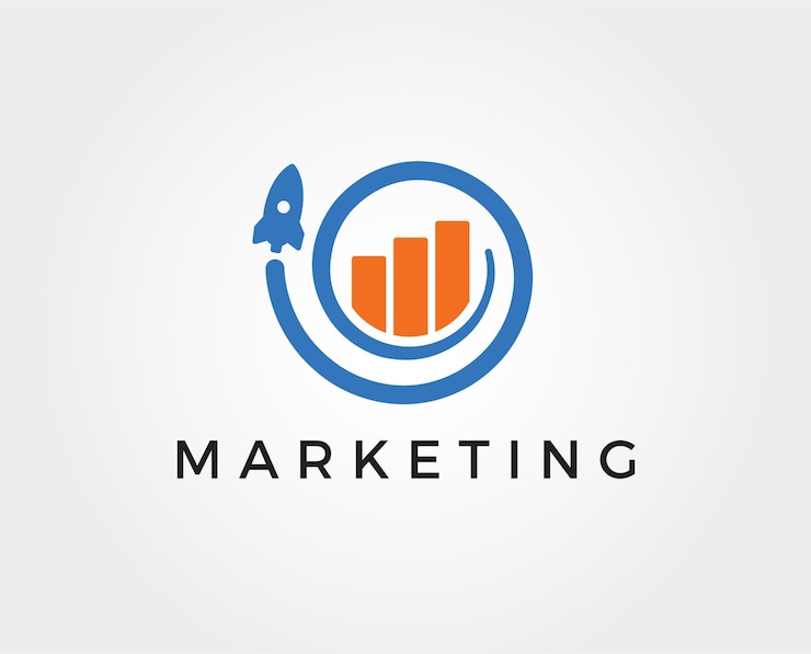 Vetor modelo de logotipo de marketing
