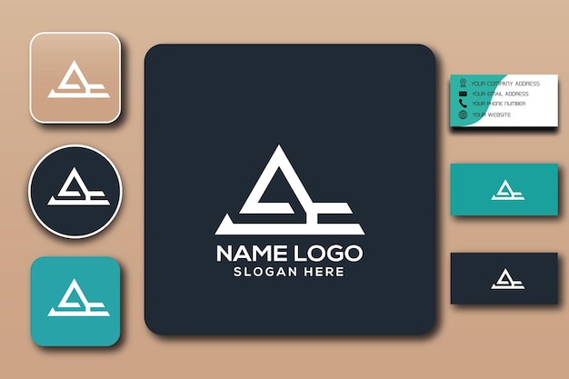 Modelo de logotipo de monograma AC