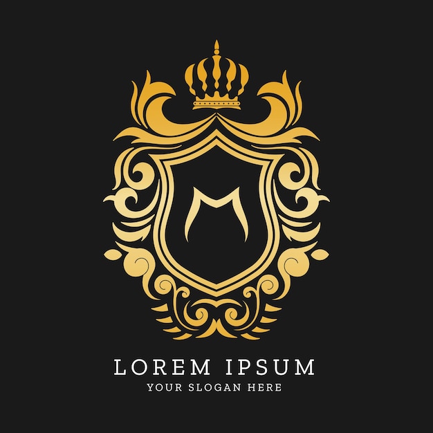 Modelo de logotipo de monograma de luxo Premium Vector