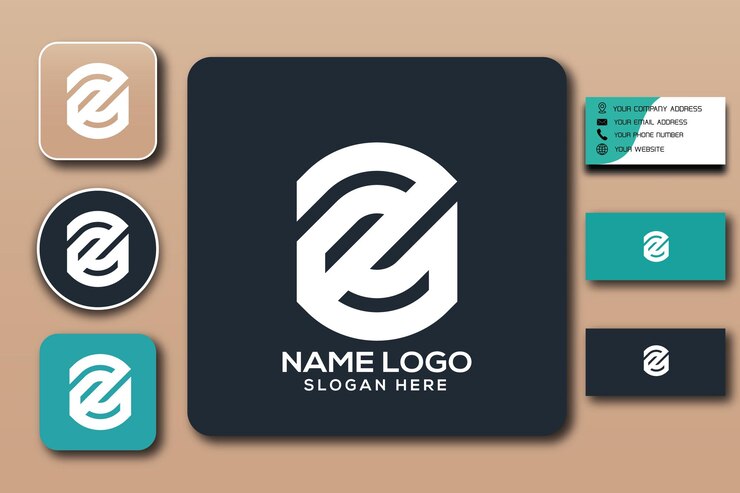 Vetor modelo de logotipo de monograma ze