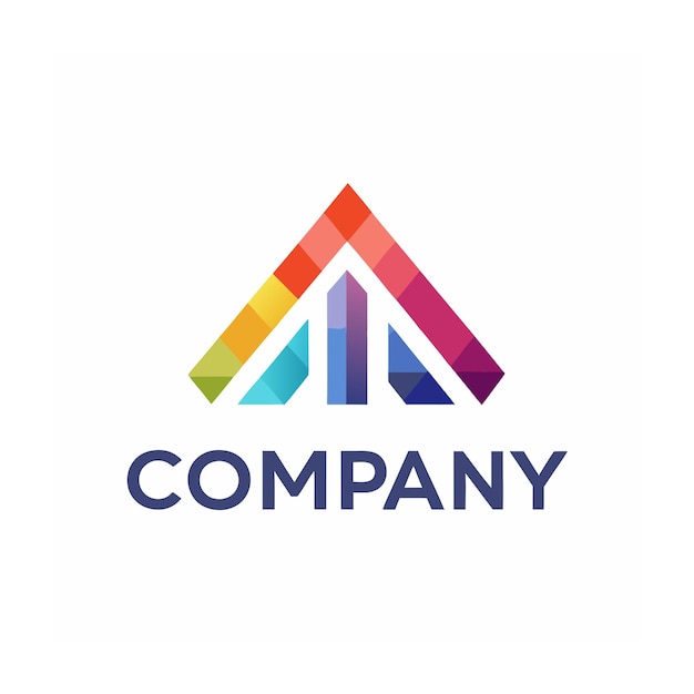 Modelo de logotipo de negócio criativo de tipo minimalista