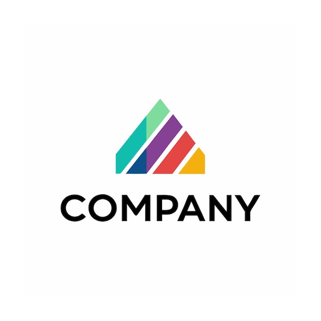 Modelo de logotipo de negócio criativo de tipo minimalista