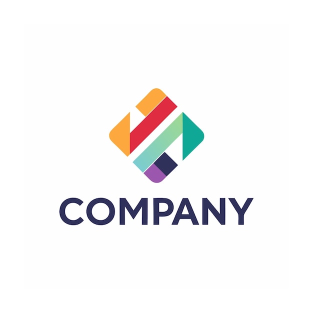 Modelo de logotipo de negócio criativo de tipo minimalista