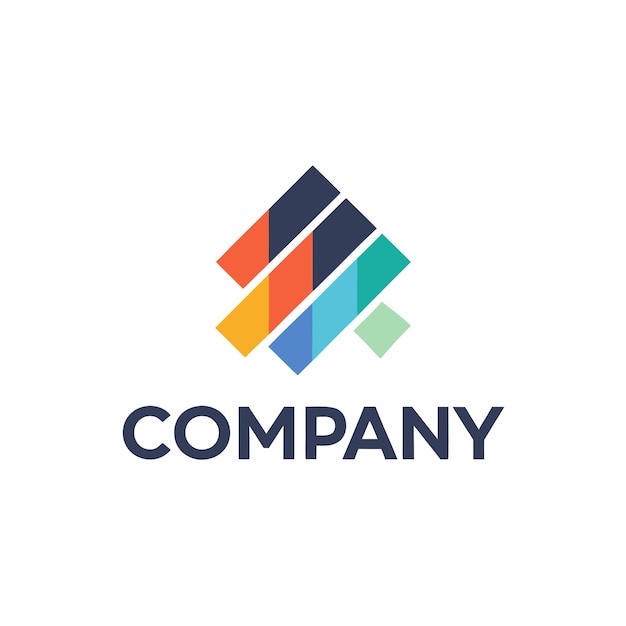 Modelo de logotipo de negócio criativo de tipo minimalista