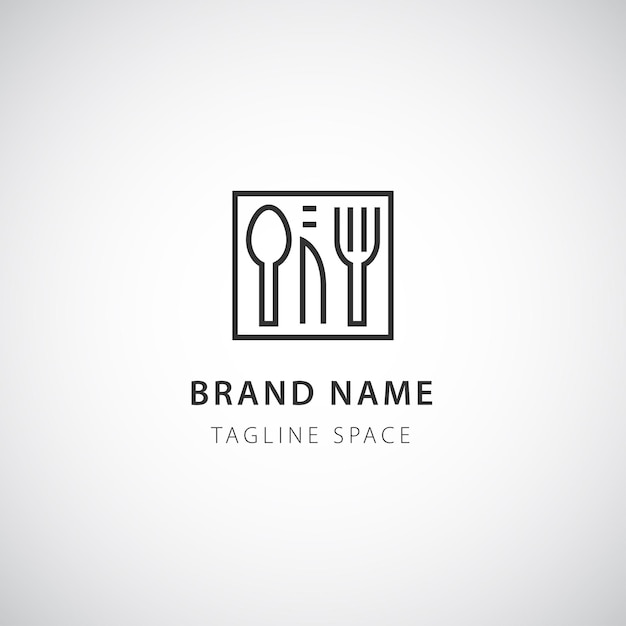 Vetor modelo de logotipo de negócio de restaurante