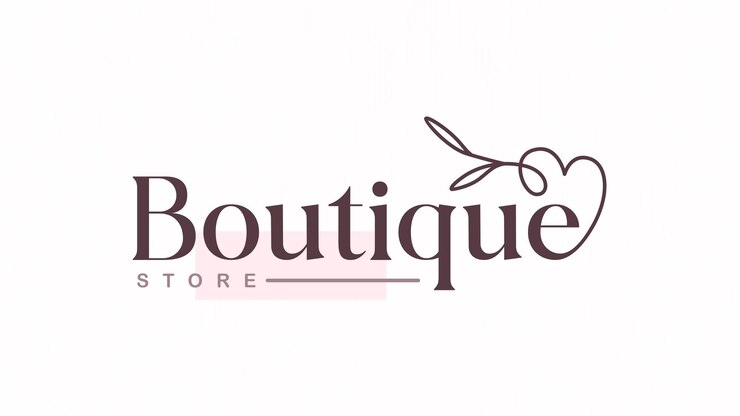 Vetor modelo de logotipo de negócio, design de marca de moda boutique