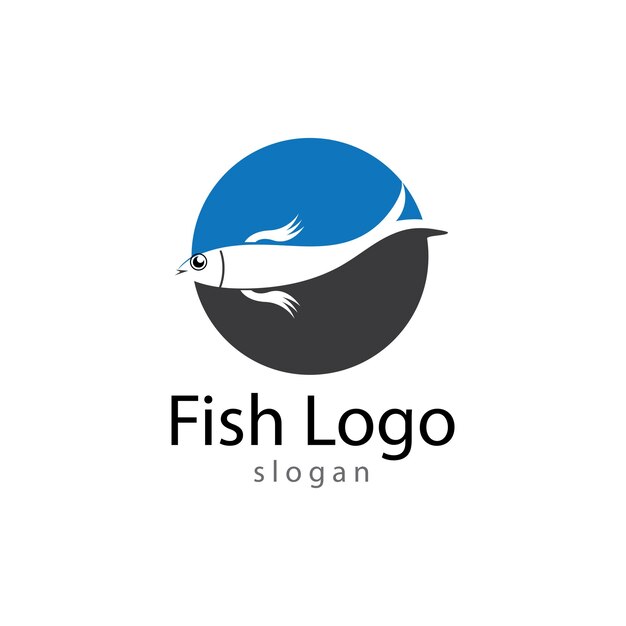Modelo de logotipo de peixe símbolo de vetor criativo