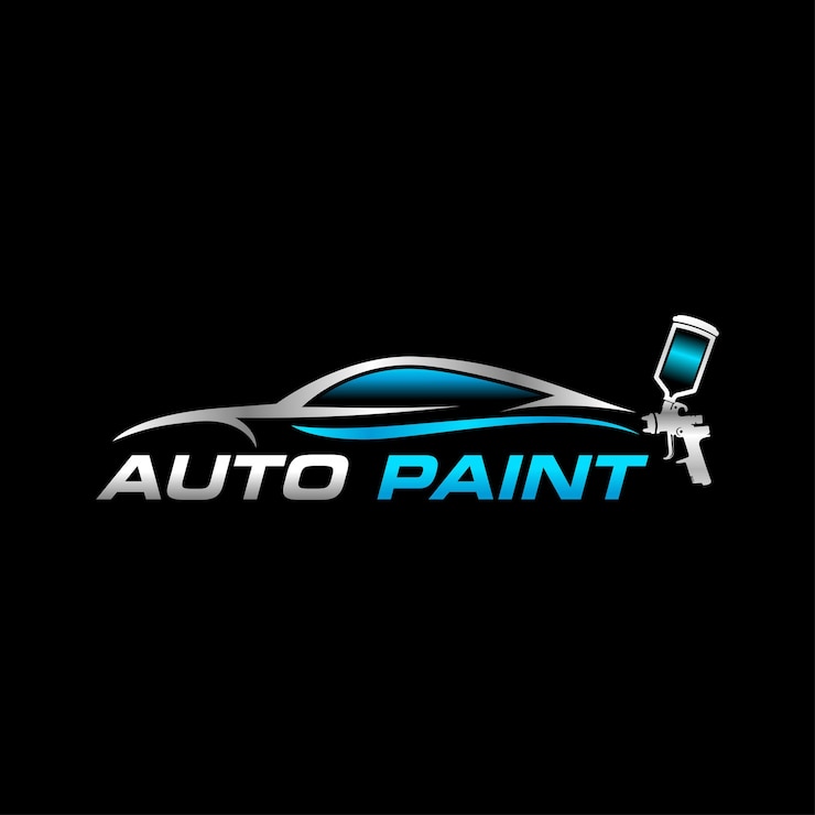 Vetor modelo de logotipo de pintura automática