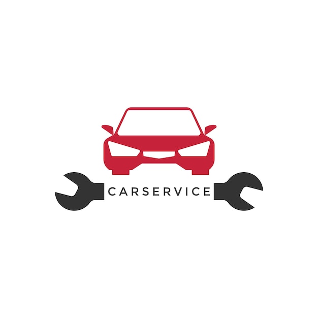 Modelo de logotipo de reparo e serviço ilustração de design de garagem de carro